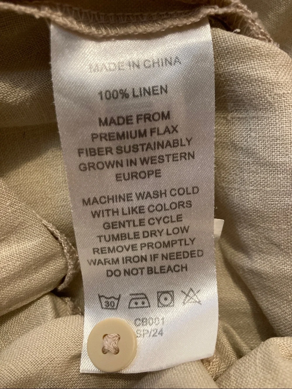 Quince linen jumpsuit/overalls